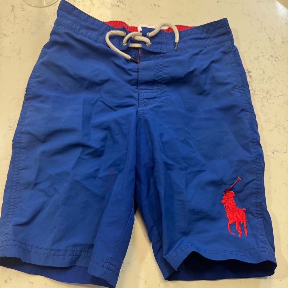Ralph Lauren Blue Swimwear Polo Ralph Lauren Boys Swim Trunks Size 8